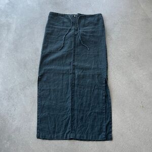 Y2K Old Navy linen maxi skirt